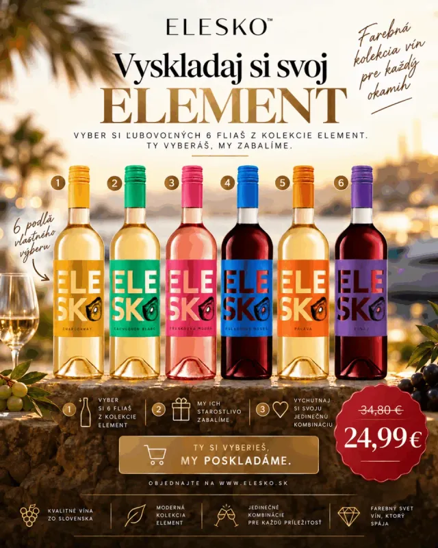 Vyskladaj si svoj ELEMENT – 6 fliaš podľa vlastného výberu