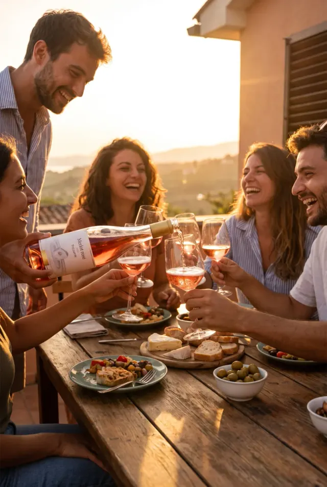 MERLOT rosé, sýtené perlivé víno, ročník 2025, polosUCHÉ, 0,75 l