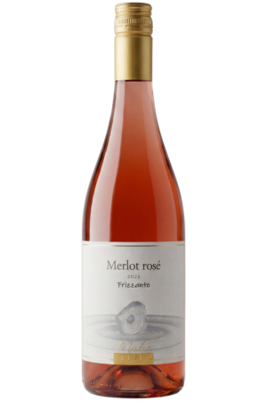 MERLOT rosé, sýtené perlivé víno, ročník 2025, polosUCHÉ, 0,75 l