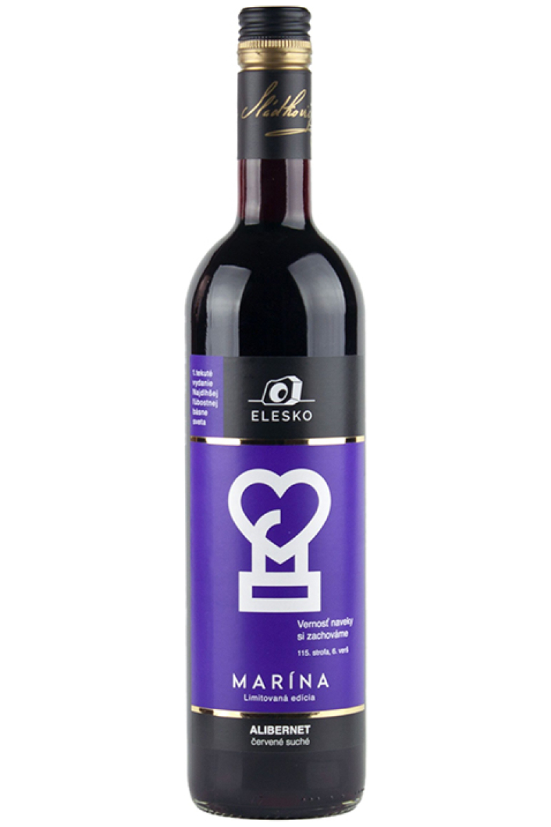 Marína Alibernet, ročník 2017, suché, 0,75 l