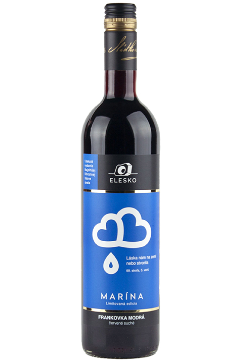 Marína Frankovka modrá, ročník 2020, suché, 0,75 l