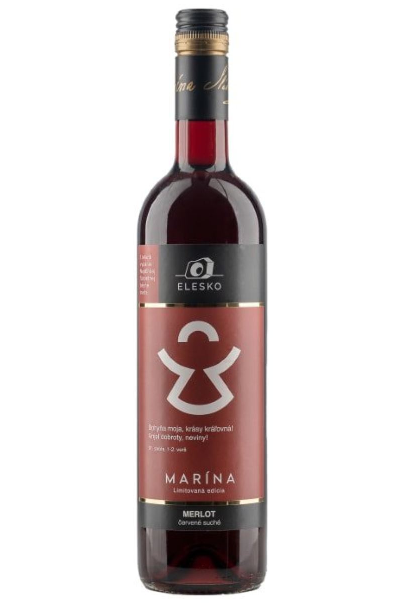 Marína Merlot, ročník 2020, suché, 0,75 l