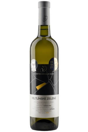Veltlínske zelené, neskorý zber, ročník 2022, suché, 0,75 l