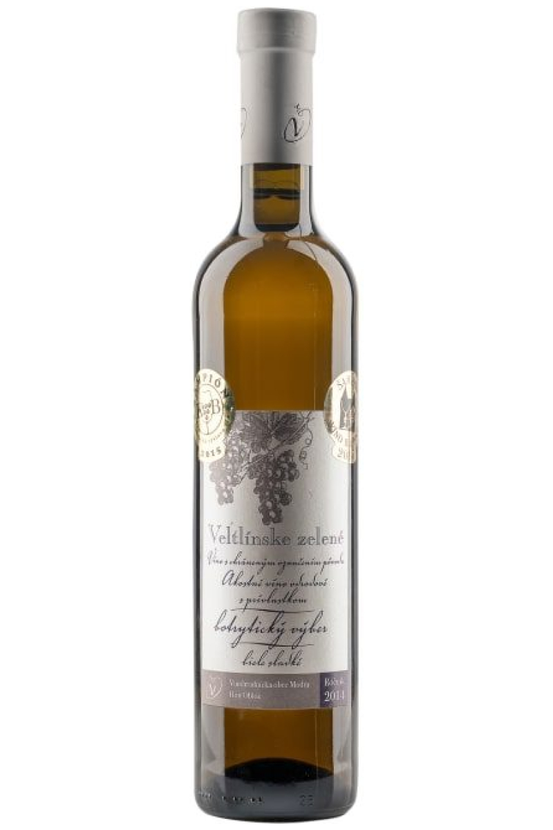 Veltlínske zelené, bobuľový výber, ročník 2014, sladké, 0,375 l