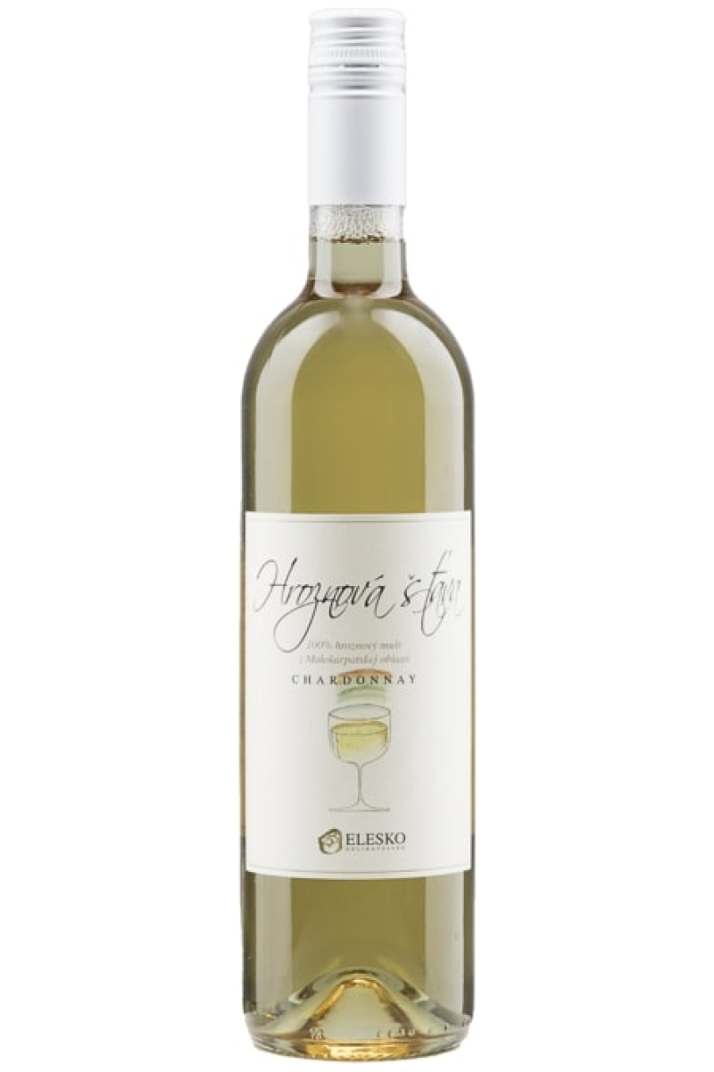 Chardonnay 100% hroznová šťava, ročník 2023, sladká, 0,75 l